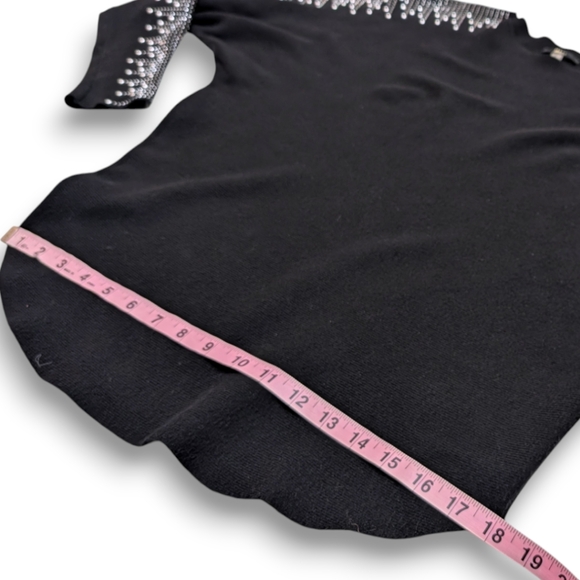 Milano Rhinestone Embellished Dolman Sweater - Picture 11 of 14